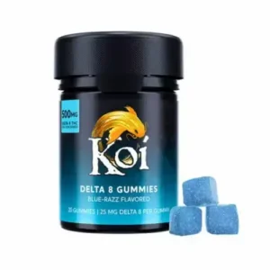 KOI – DELTA 8 THC GUMMIES – BLUE RAZZ 500MG